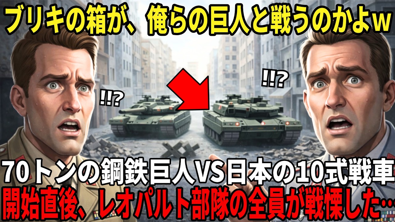 「ブリキのおもちゃが、俺らの巨人と戦えるのかよｗ」７０トンの豪鉄巨人、レオパルトに立ち向かう日本の１０式戦車。演習開始直後、レオパルト部隊に戦慄が走った理由とは・・・