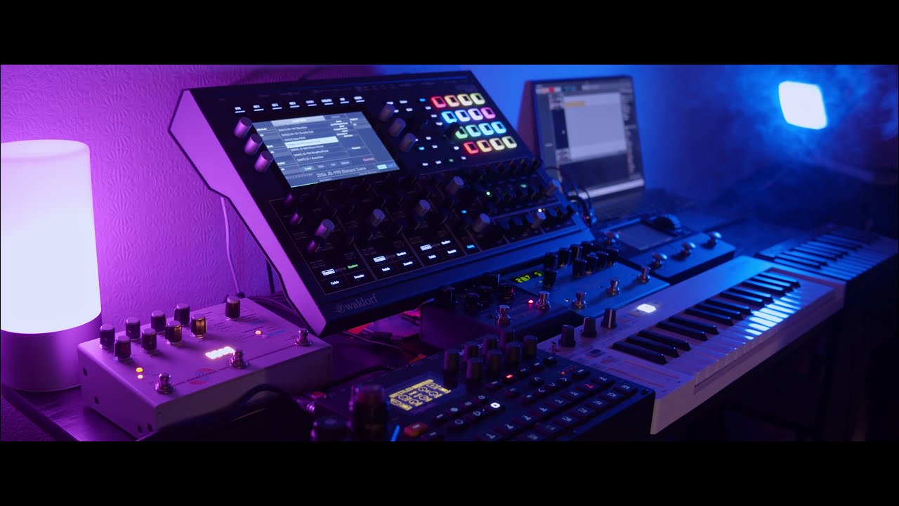 Waldorf Iridium Improv. #1 Space Ambient (Iridium, El Capistan, Big Sky, Microcosm, Aeros looper)