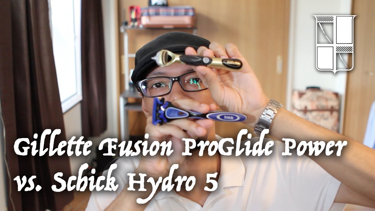 Gillette Fusion ProGlide Power против Schick Hydro 5 (версия 2016 года)