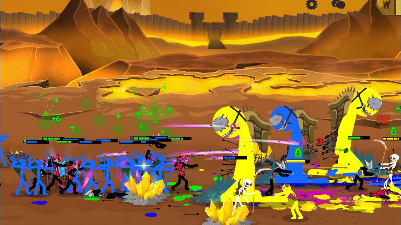 stick war saga 2v2 deathmatch WITH GIANTLORD SIGHTLESS!