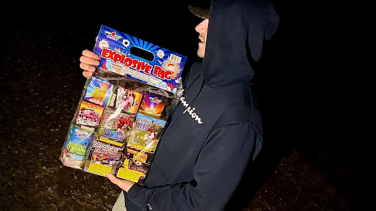 THE EXPLOSIVE BAG FIREWORK ASSORTMENT $60