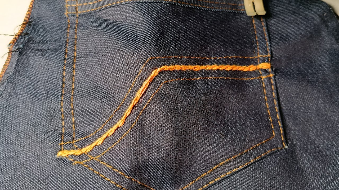 ديكورات لخياطة جيب سروال الجينز #sewing #خياطة 