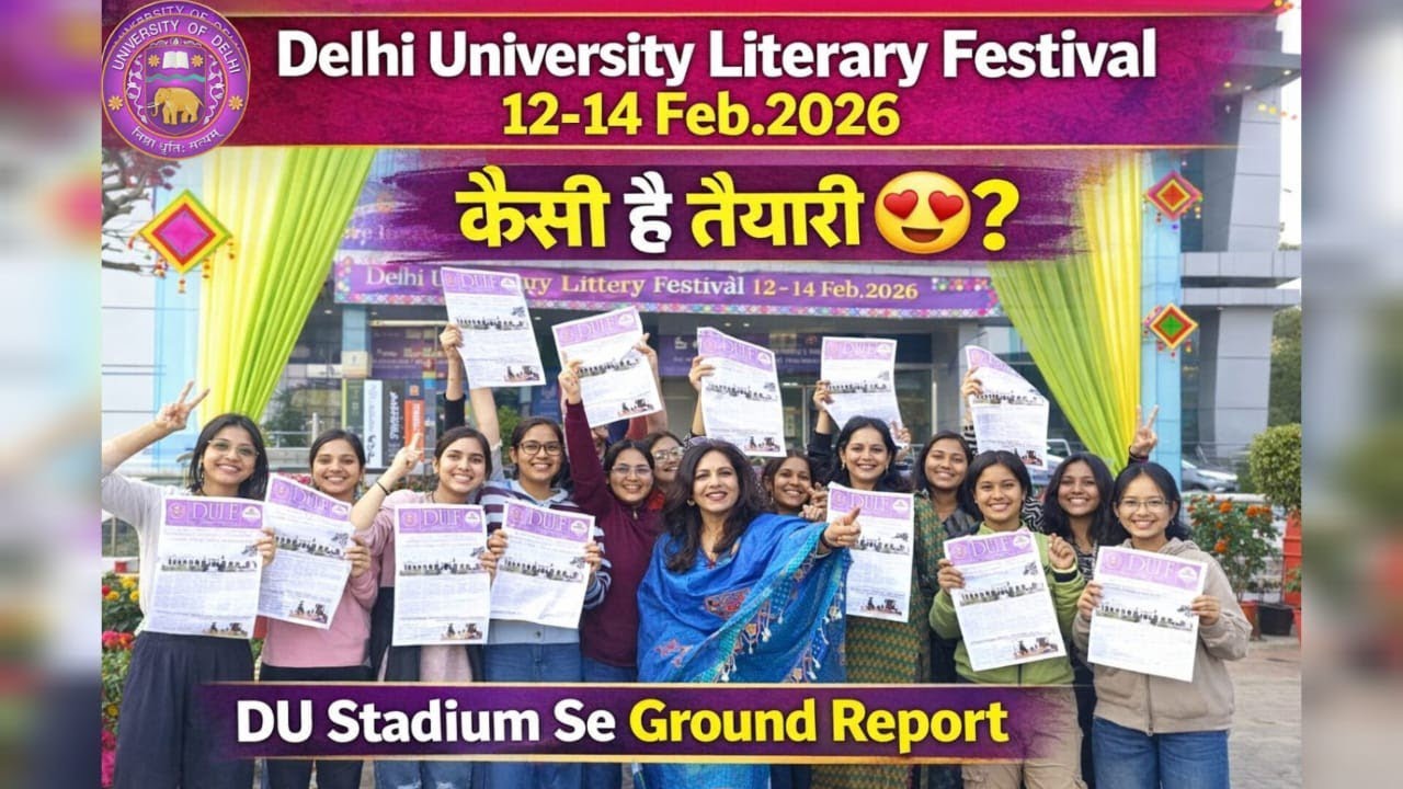DU Litreature Fest 2026:How Last Minute Preparation🔥Going On 😍 ll LIVE Report From DU Stadium 6 PM 