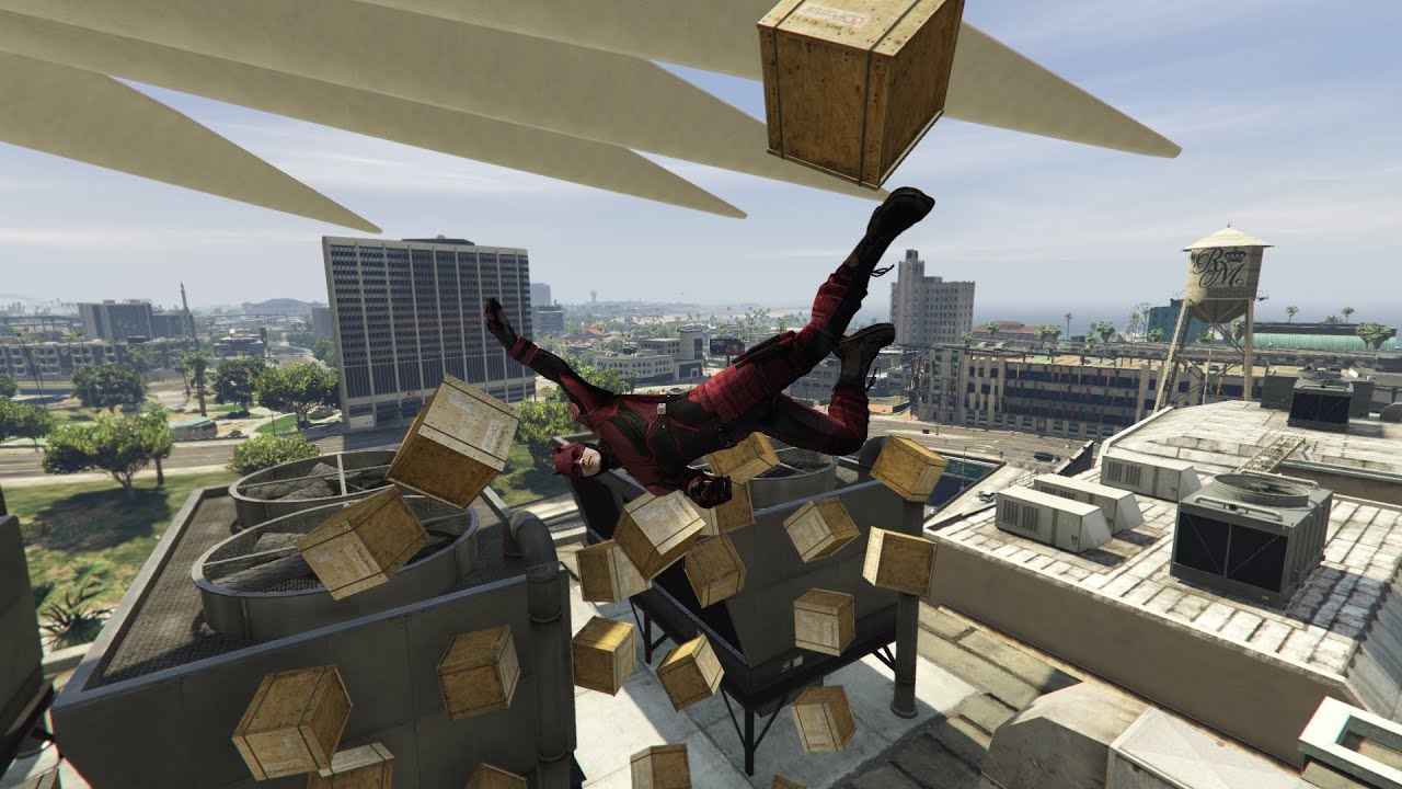 GTA 5 Stunning Ragdolls #89 - (Daredevil - Moon Gravity Fails)