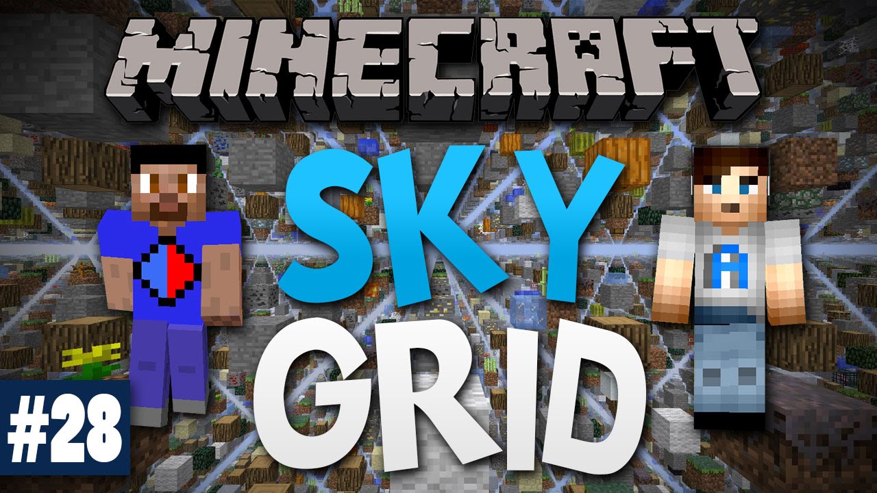 Minecraft SKY GRID #28 with Vikkstar & Ali A (Minecraft Skygrid Survival)