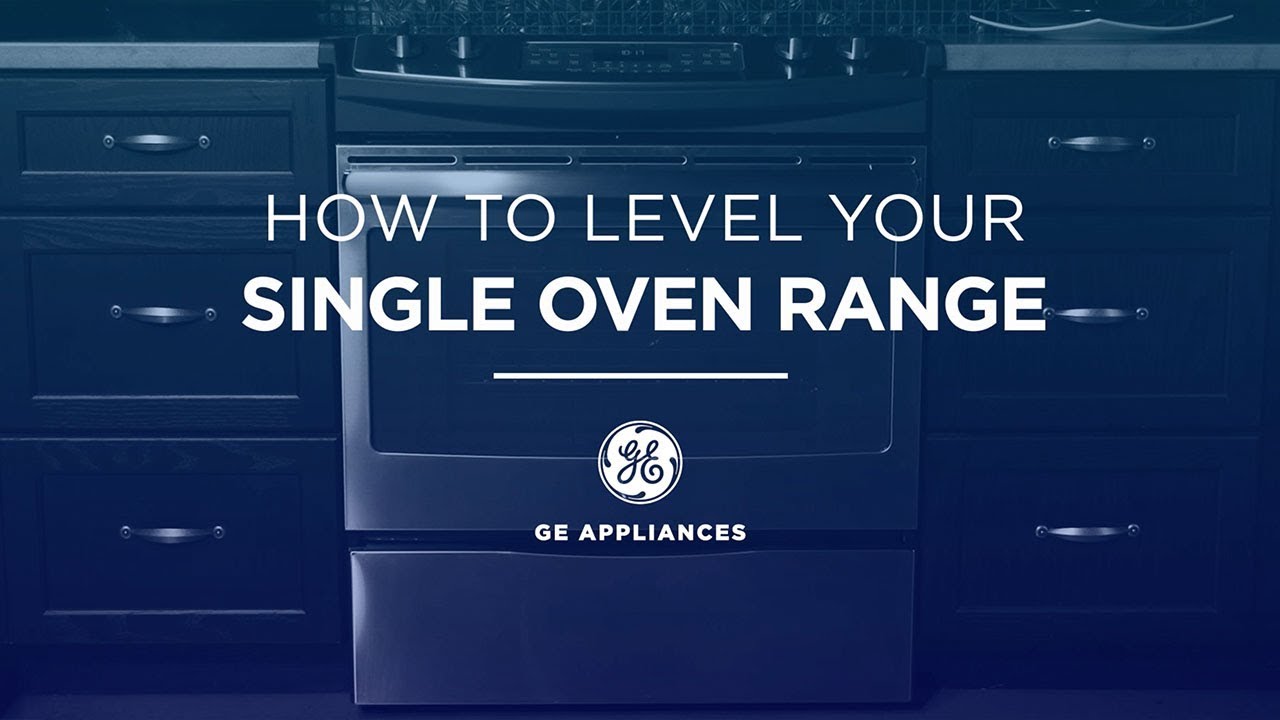 Leveling or Adjusting Range Height - Single Oven