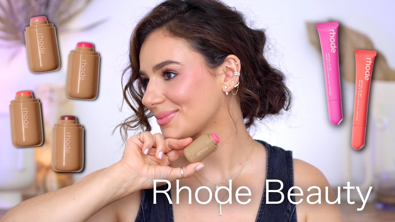 RHODE POCKET BLUSHES & LIP TINTS: Testing Out ALL Shades - Application & Review || Tania B Wells