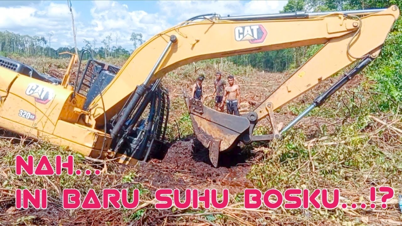 Evakuasi Excavator Amblas Tanpa Alat Bantu