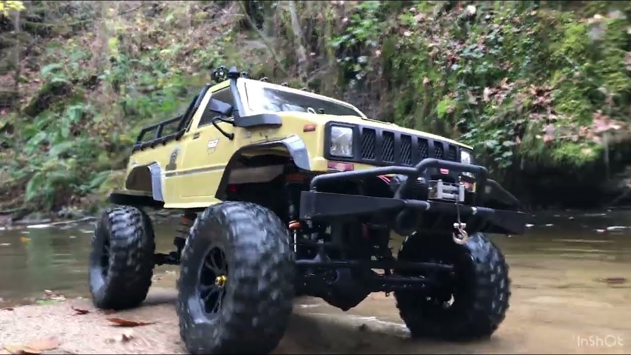 RC CRAWLER SCALE, JEEP pickup RGT-FTX 1/8 sur la route des cascades avec RC TEAM BRETAGNE / FRANCE