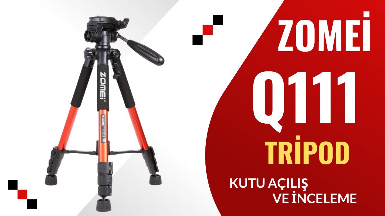 Muhteşem Çekimler İçin Tripod Önerisi - Zomei Q111 Profesyonel Tripod Kutu Açılışı ve İlk BakışReklm