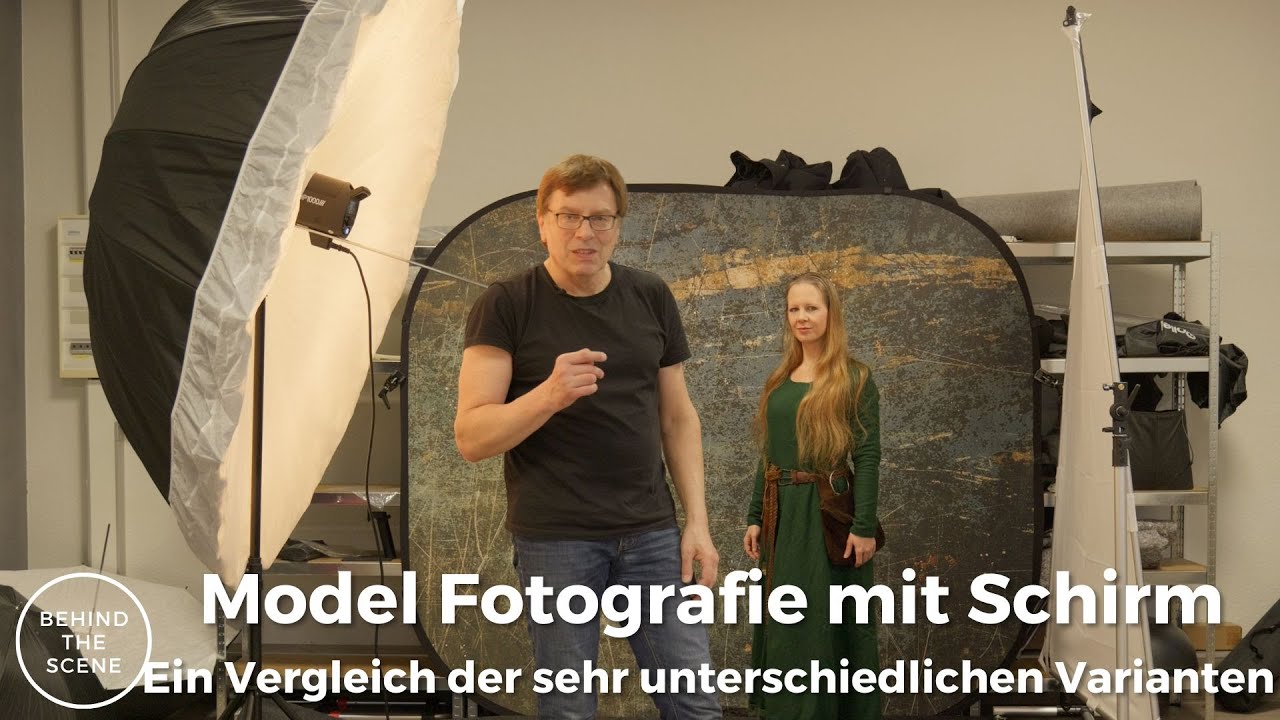 Model Fotografie mit Sandra Schirme als Lichtformer