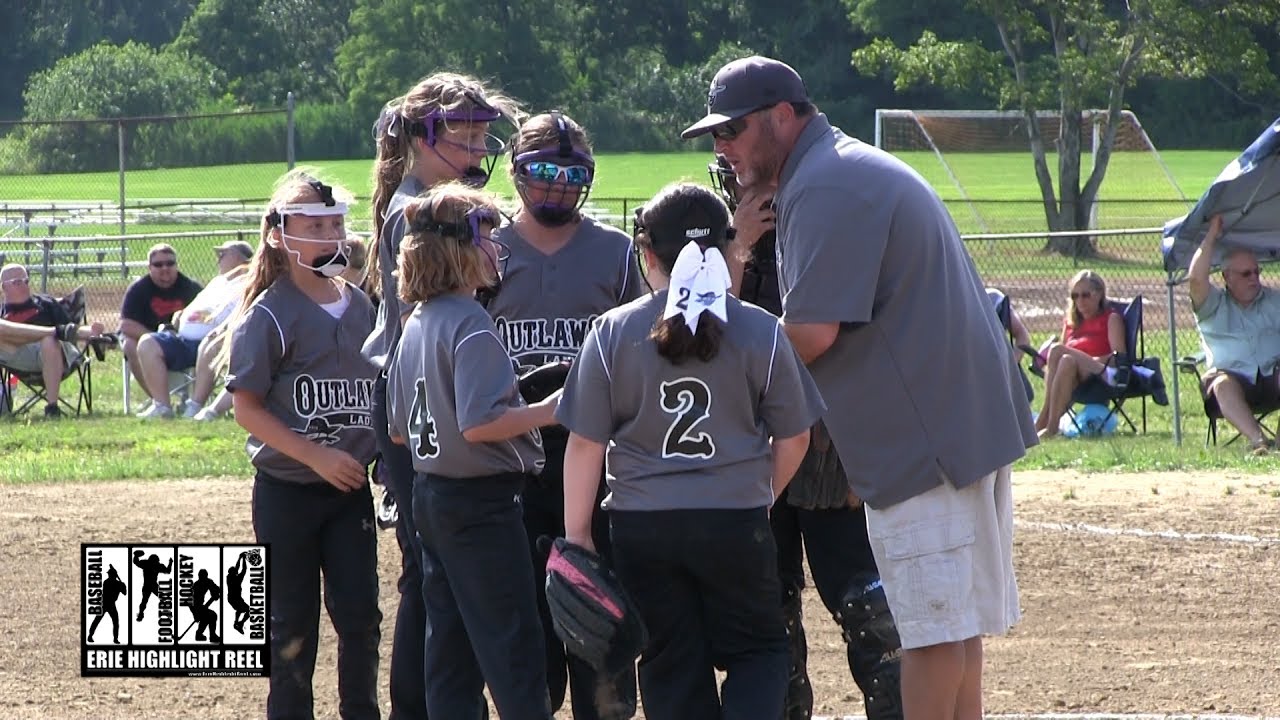 Erie Lady Outlaws Lake Erie Diamonds Softball Game 1 07 01 17