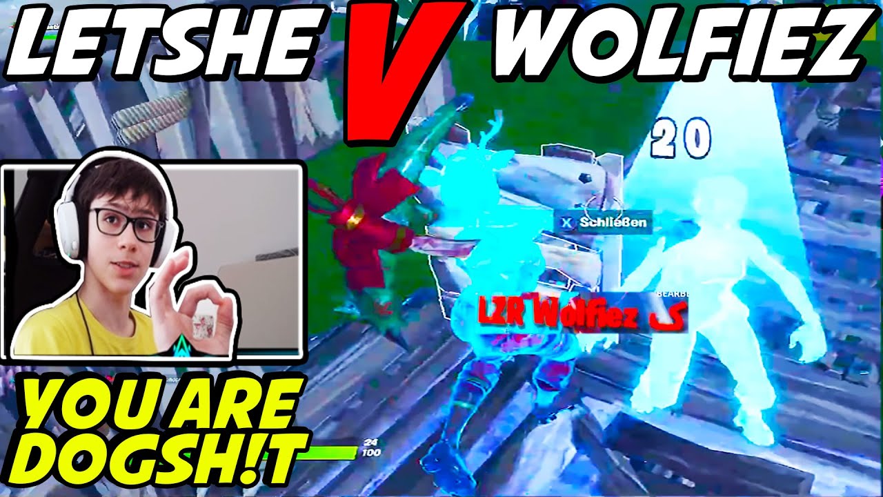 Letshe Challenged Wolfiez to a 1v1 To Show Him who's The Best Controller Player EU