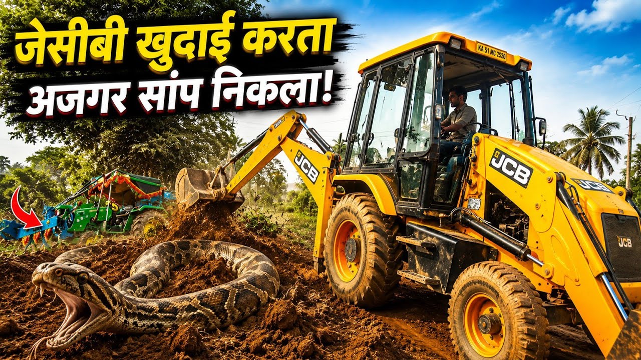 JCB 205 Excavator | JCB 3dx | Tata Dump Truck Mahindra Arjun NOVO Going to work Food for All Driver