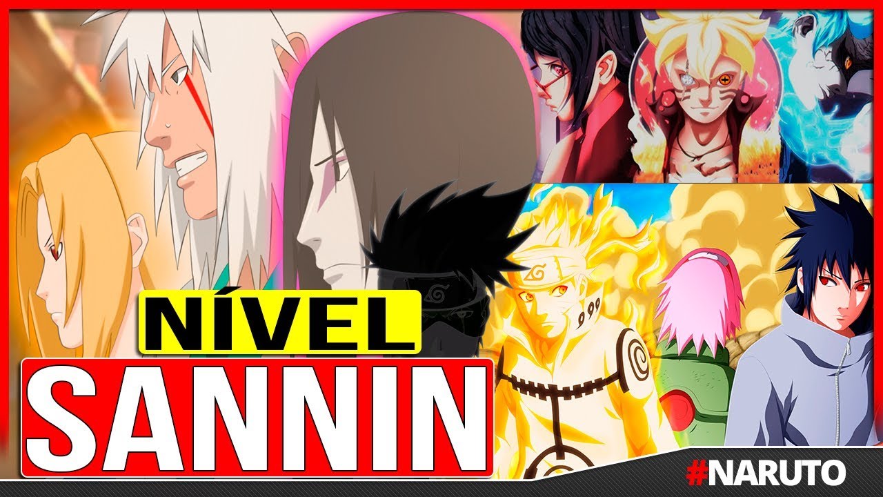 TOP 10 Personagens Nível SANNIN Anime NARUTO🏆 | Canal TOP 10 🙌
