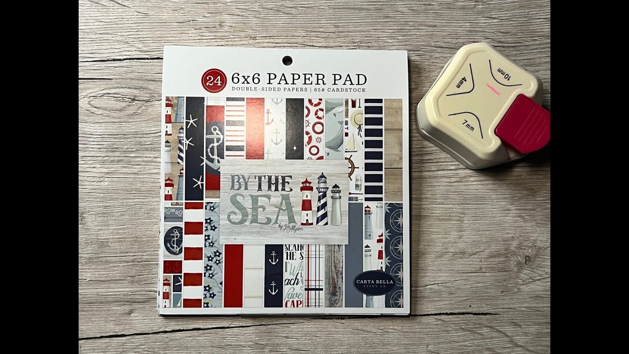 10 Karten zur Kommunion/Konfirmation mit dem 15x15 Paper Pad - By the sea von Carta Bella - Tutorial