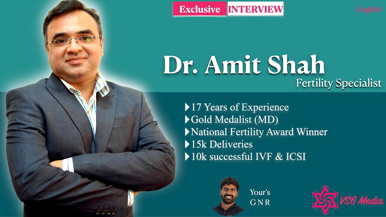 Dr Amith Shah, Senior Fertility Specialist (OB/GYN) Exclusive Interview with VS6 HealthGuRu | Pune.