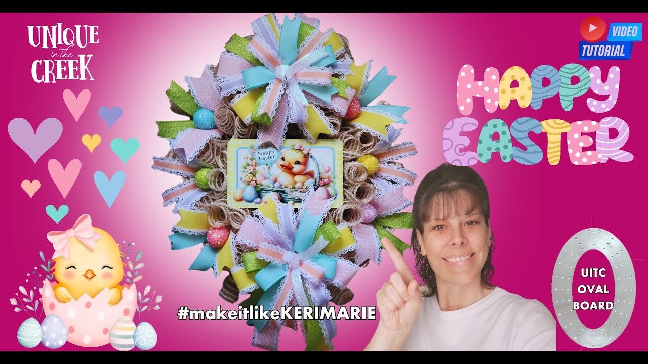 Easter Quack-tastic XL Oval Wreath | DIY WREATH MAKING TUTORIAL