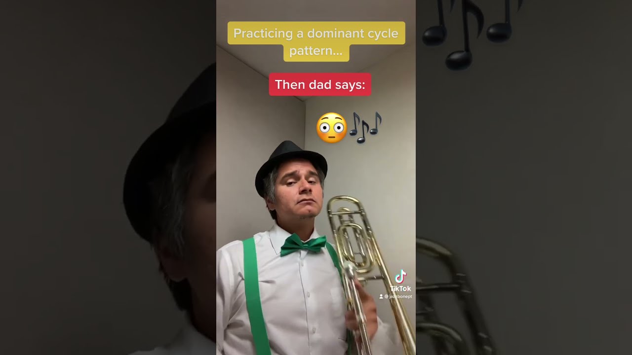 When DAD Is Nearby (jazz trombone) #shorts