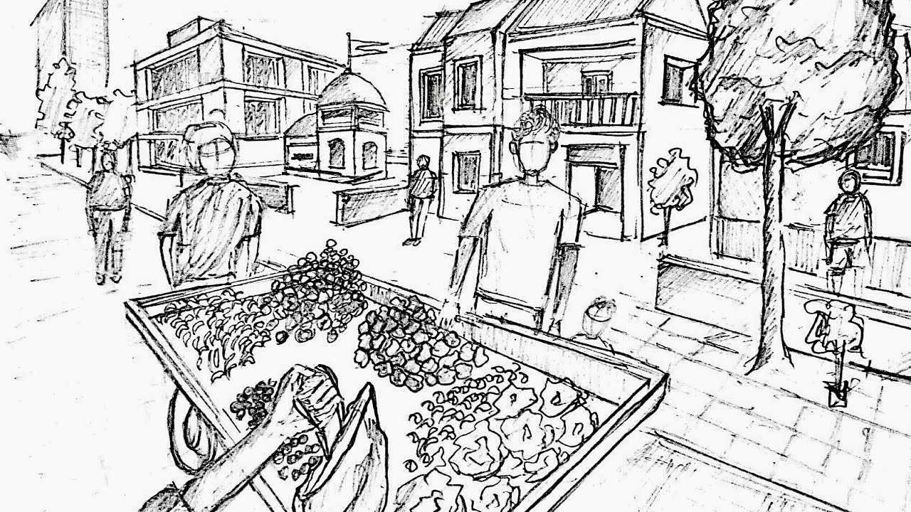 Nata drawings questions. Two points perspective