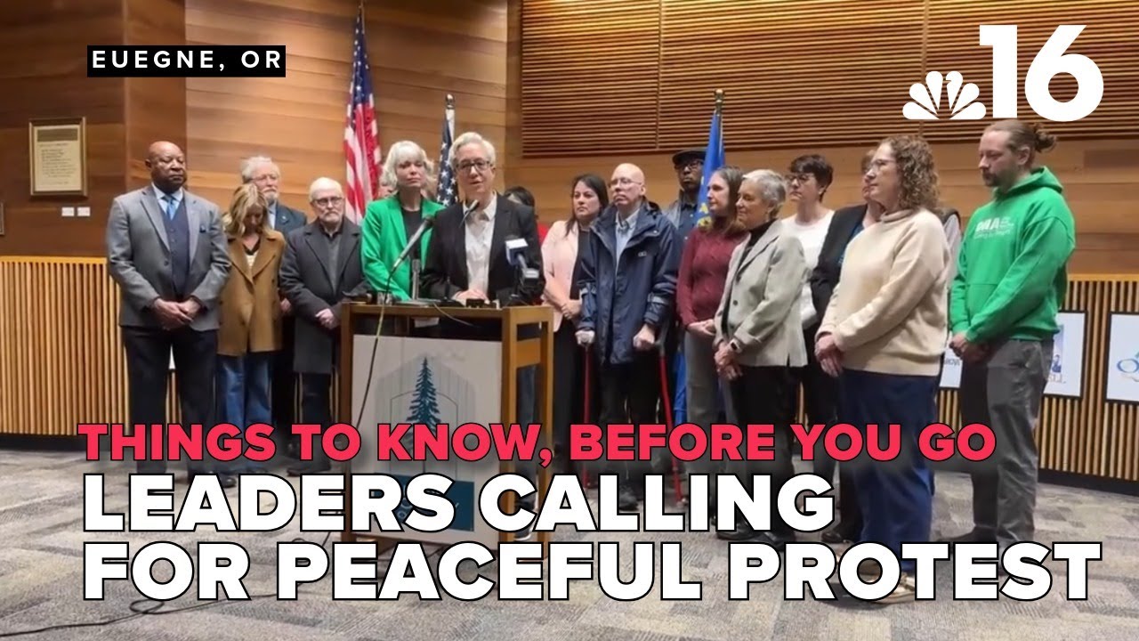 Things to know, before you go: Leaders calling for peaceful protest