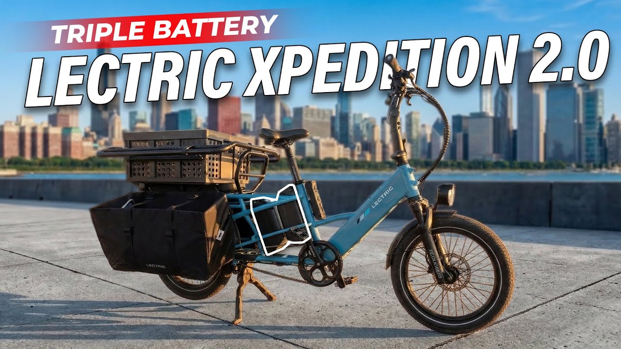 Lectric | XPedition 2.0 | Triple Battery Installation with Plug & Play E-Bike Battery Balancer Kit