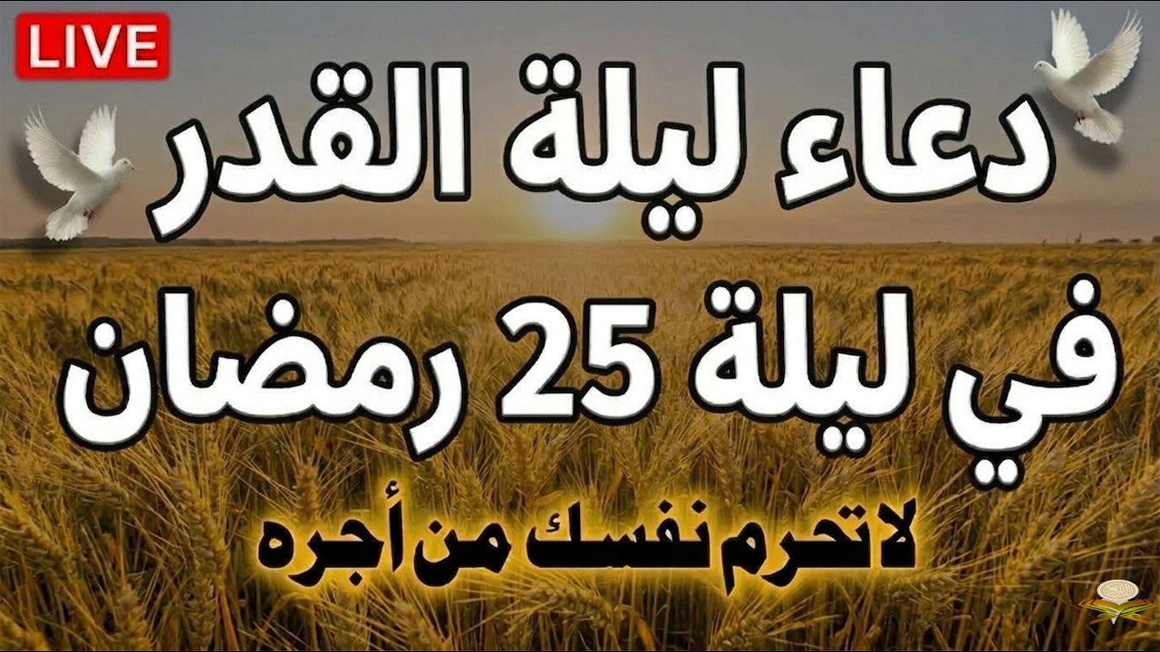 دعاء في العشر الاواخر من رمضان | دعاء ليلة القدر | سارعوا بقوله فابواب السماء مفتوحه والدعاء مستجاب
