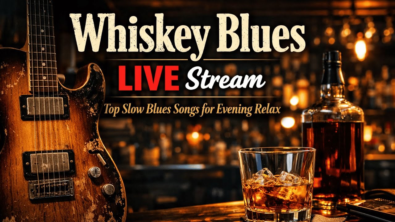 Whiskey Blues LIVE Stream | Top Slow Blues Songs for Evening Relax