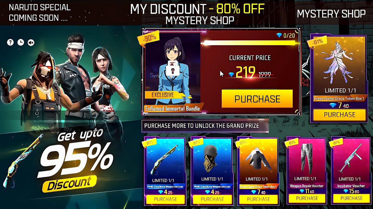 Next Mystery Shop Event Free Fire 😮💥| Next Month Discount Event | free fire new event | ff new event