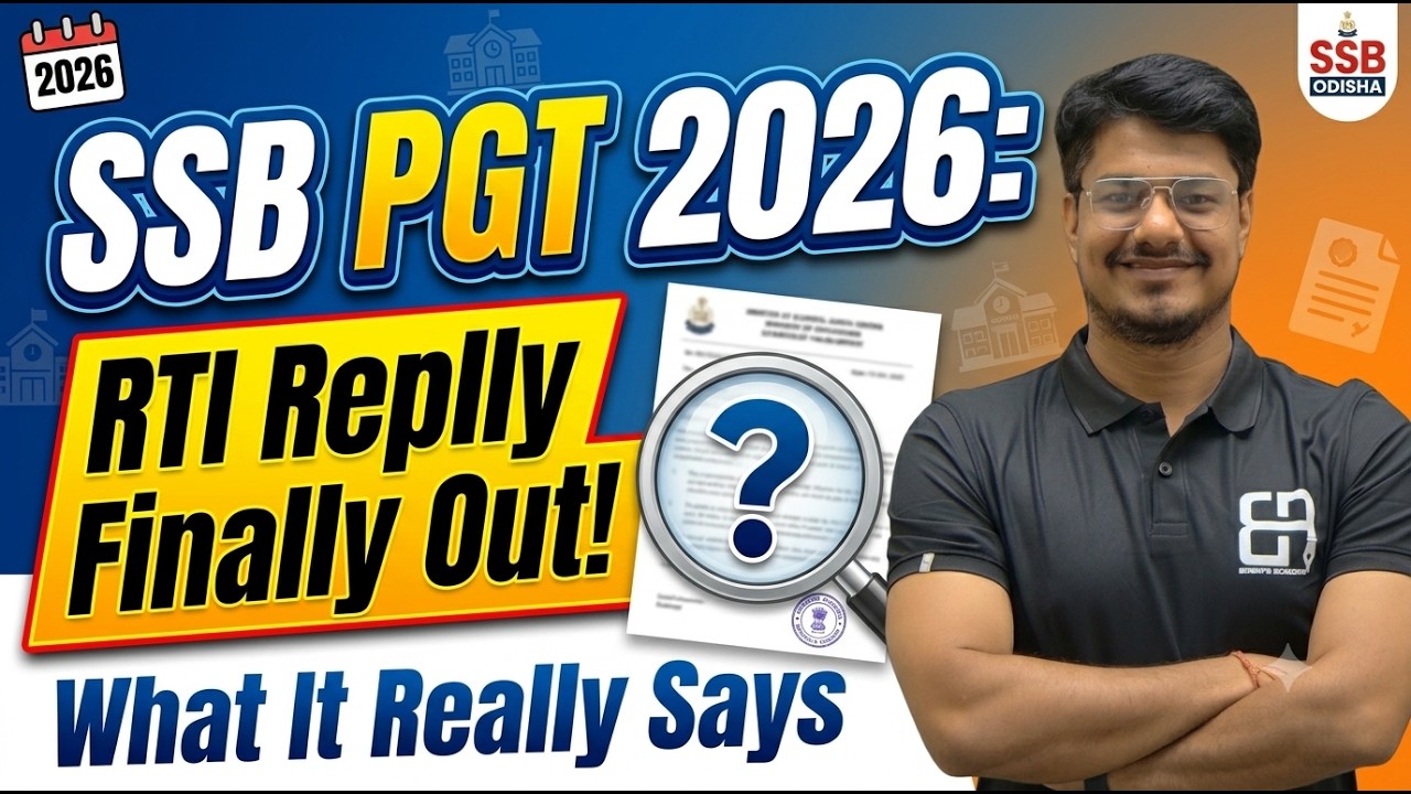 SSB PGT 2026 Recruitment | RTI Report Analysis | Vacancy Update | Birens Academy