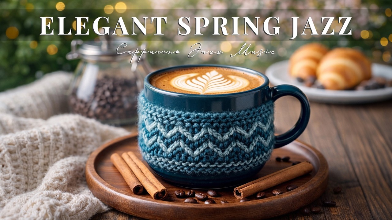 Upbeat Your Mood With Elegant Spring Coffee Jazz ☕ Gentle Bossa Nova & Relaxing Morning Café Music