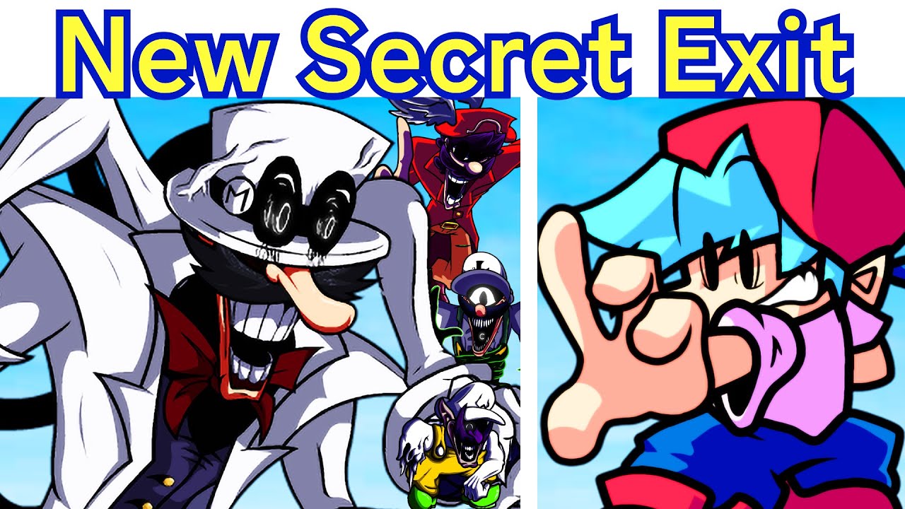 FNF HIGH EFFORT SECRET EXIT (New Sprites, Cutscenes - Act 1,2) | Mario's Madness V2 GOOD ENDING