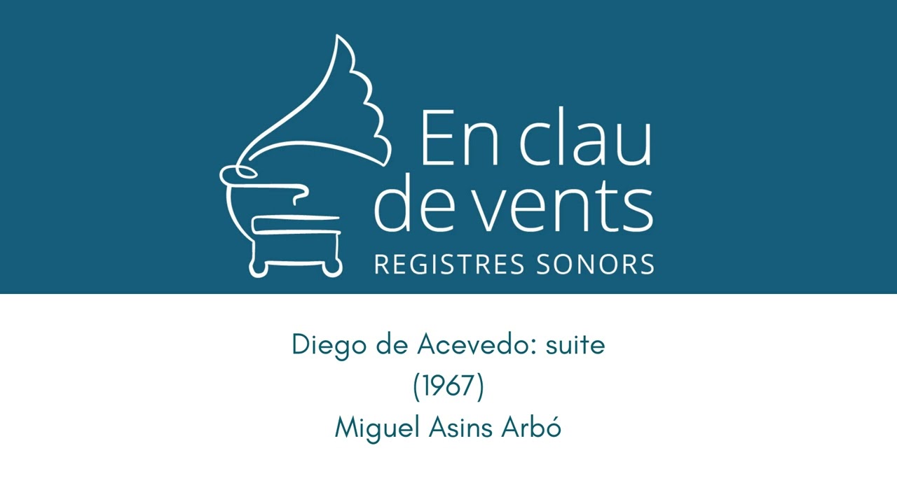 En clau de vents - DIEGO DE ACEVEDO (1967) - Miguel Asins Arbó (1916-1996)