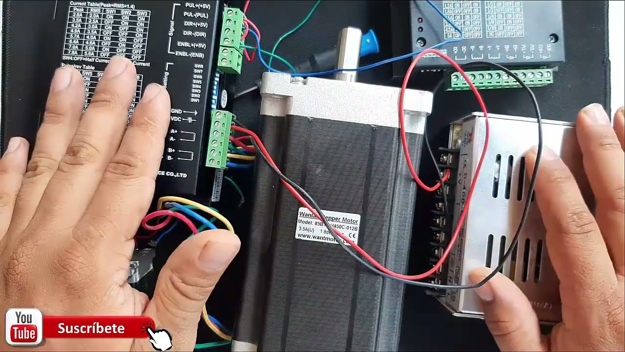 Ajuste corriente driver CNC