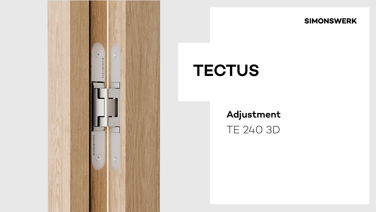 TECTUS TE 240 3D  - Adjustment