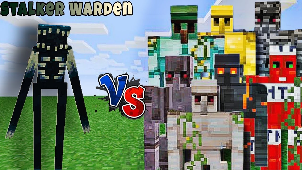 Stalker Warden Vs Every Iron Golem |Minecraft