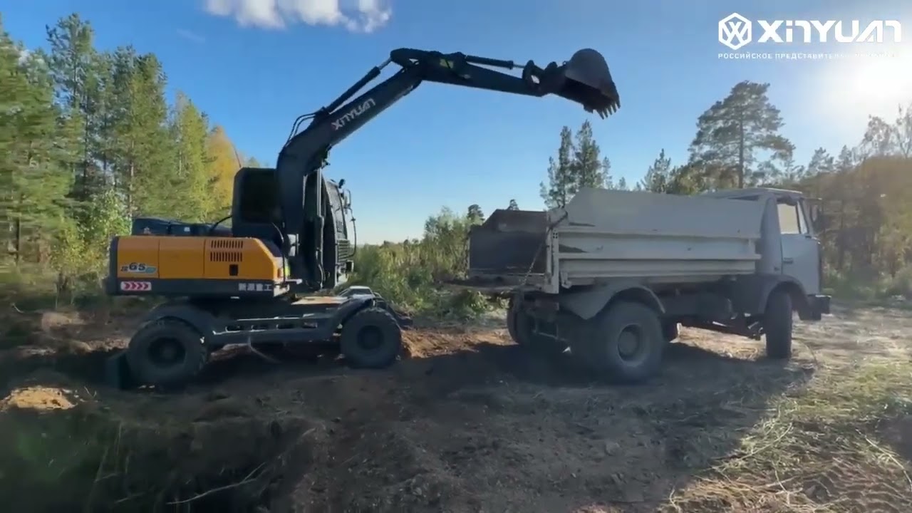 Xinyuan B65ECO — малотоннажный экскаватор в работе