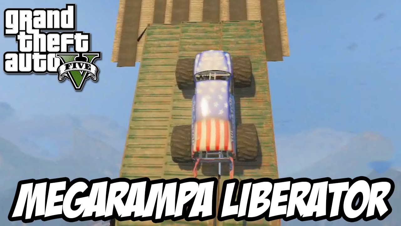 GTA V - MEGARAMPA de Caminhão Monstro