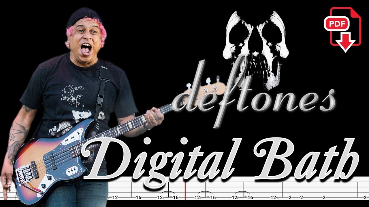 Deftones - Digital Bath (🔴Bass Tabs | Notation) @ChamisBass #chamisbass #deftonesbass