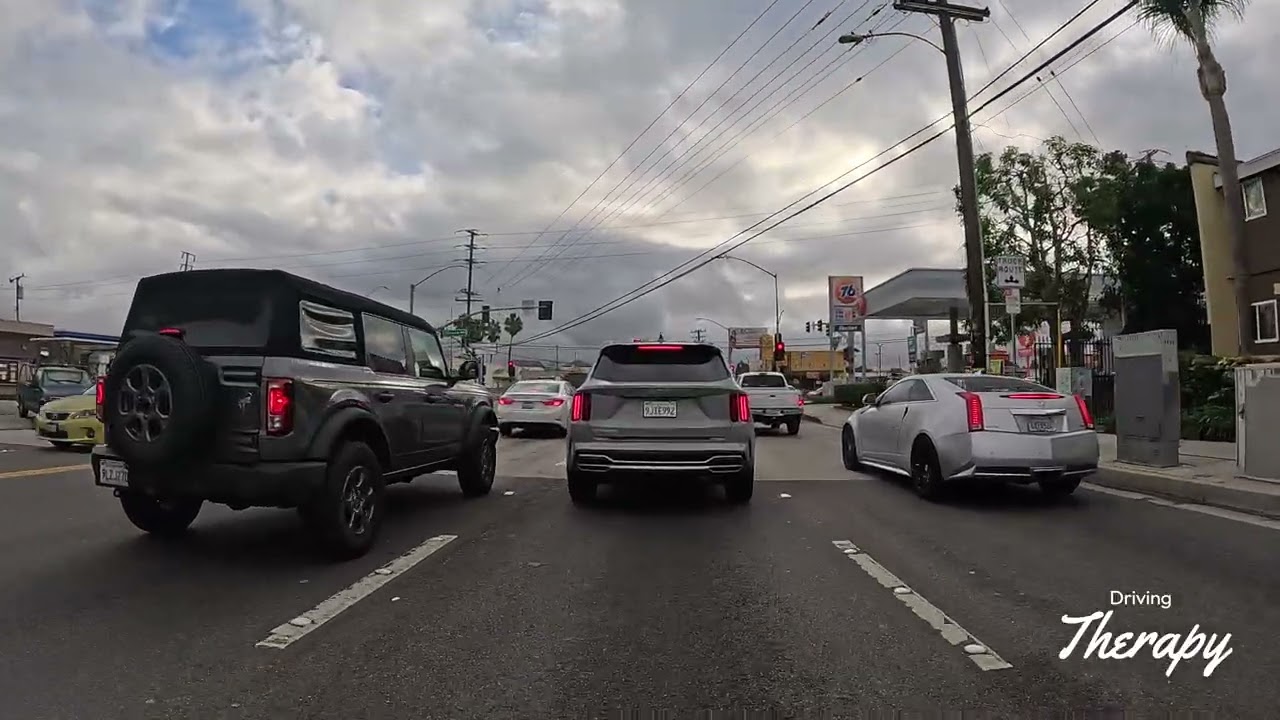 Driving Rosecrans Ave El Segundo CA to Hawthorne Blvd Ending at Artesia Blvd Los Angeles CA