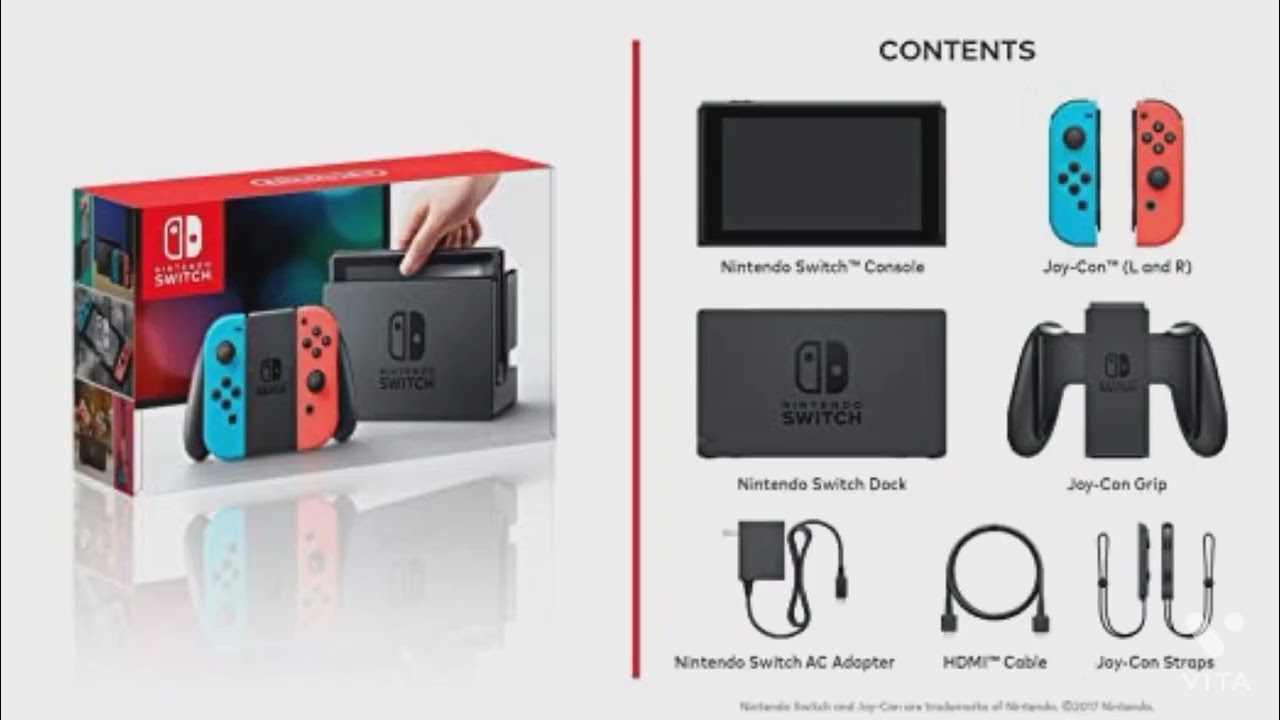Nintendo Switch &ndash; Neon Red and Neon Blue Joy-Con
