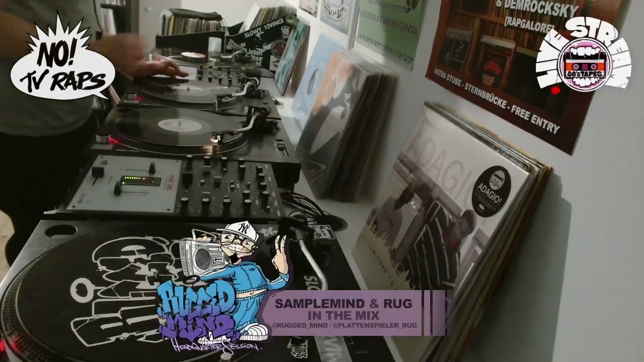 90's Tapes & No TV Raps present: Rugged Mind Headquarter Session #07 by Rug & SampleMind