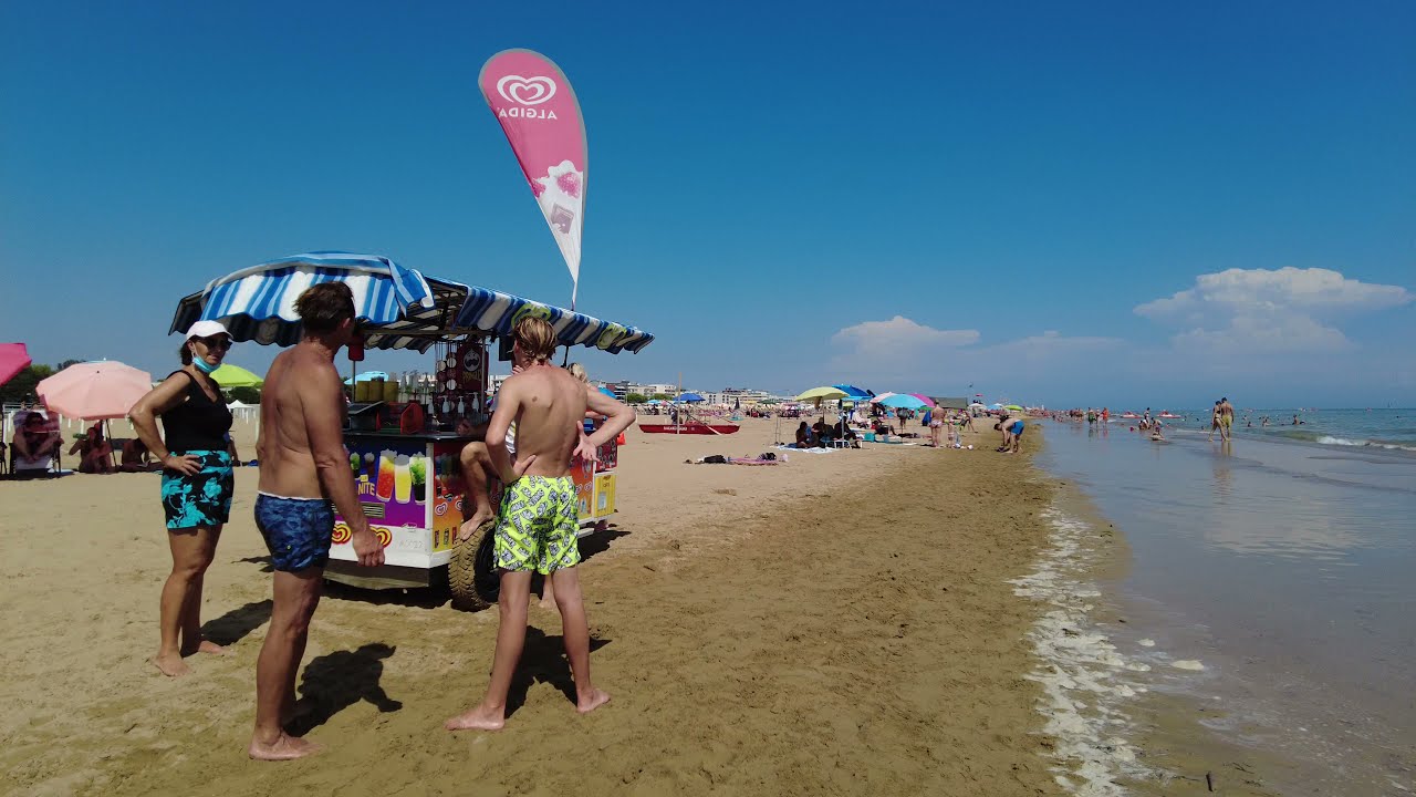 Bibione Italy Beach Summer Walk Bibione Beach