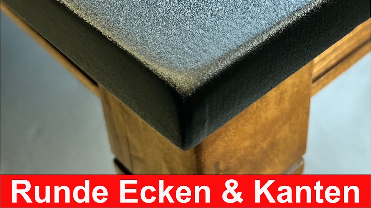 Klinger-Folien.de | Küchenfront mit runden Ecken und Kanten bekleben Anleitung 45% Schneidetechnik