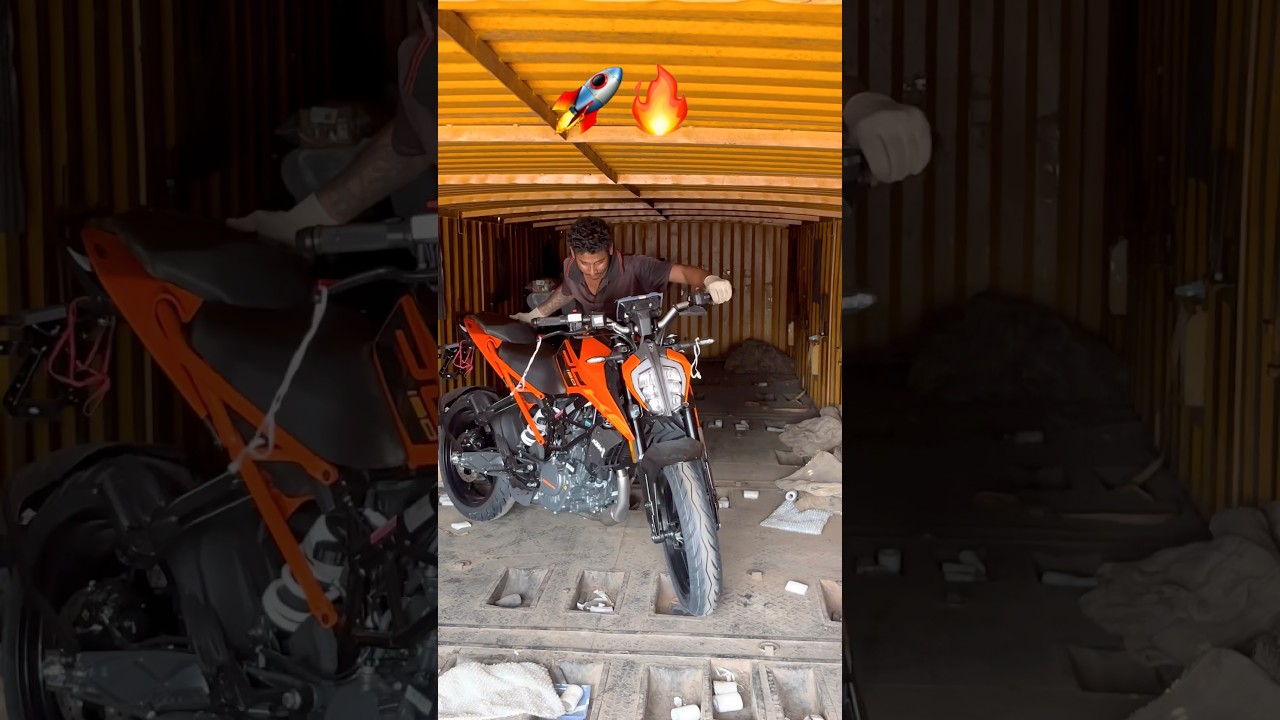 KTM Duke 160 new orange colour unboxing 2026 🔥🚀#shortvideo #shorts #short #foryou #youtubeshorts