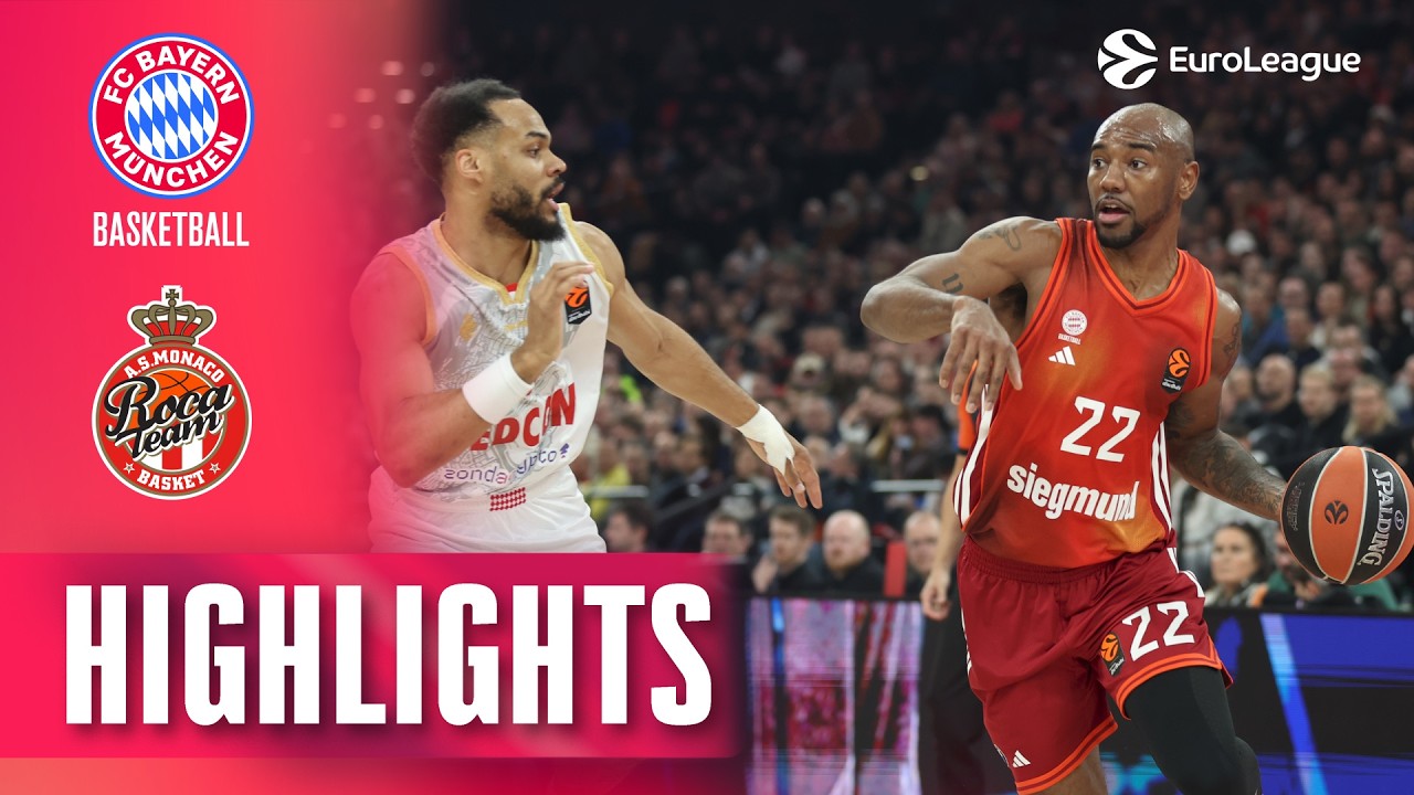 STEAK ROLLS on at home | Bayern Munich - Monaco | R27 BASKETBALL HIGHLIGHTS 2025-26