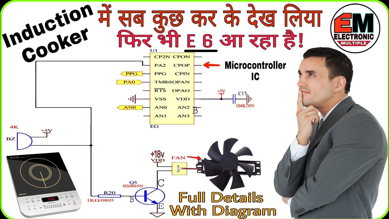 Induction cooker में क्या आप भी E6 Error से परेशान हो गए है? तो इस वीडियो को ज़रूर देखें! in Hindi