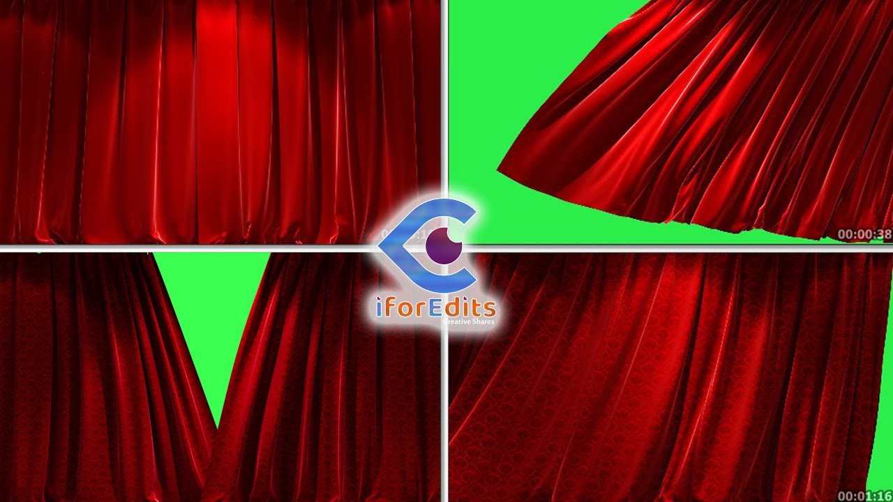 High Quality Red Curtains with Patterns FREE iforEdits