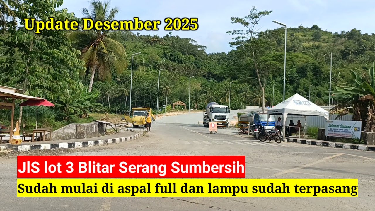 Update terbaru JLS lot 3 Blitar Serang Sumbersih sudah mulai di aspal 