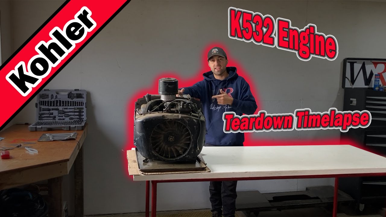 Kohler K532 Full Engine Teardown Timelapse & Parts Review